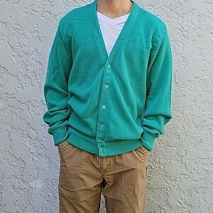 Vintage London Fog V-Neck Cardigan Size Large